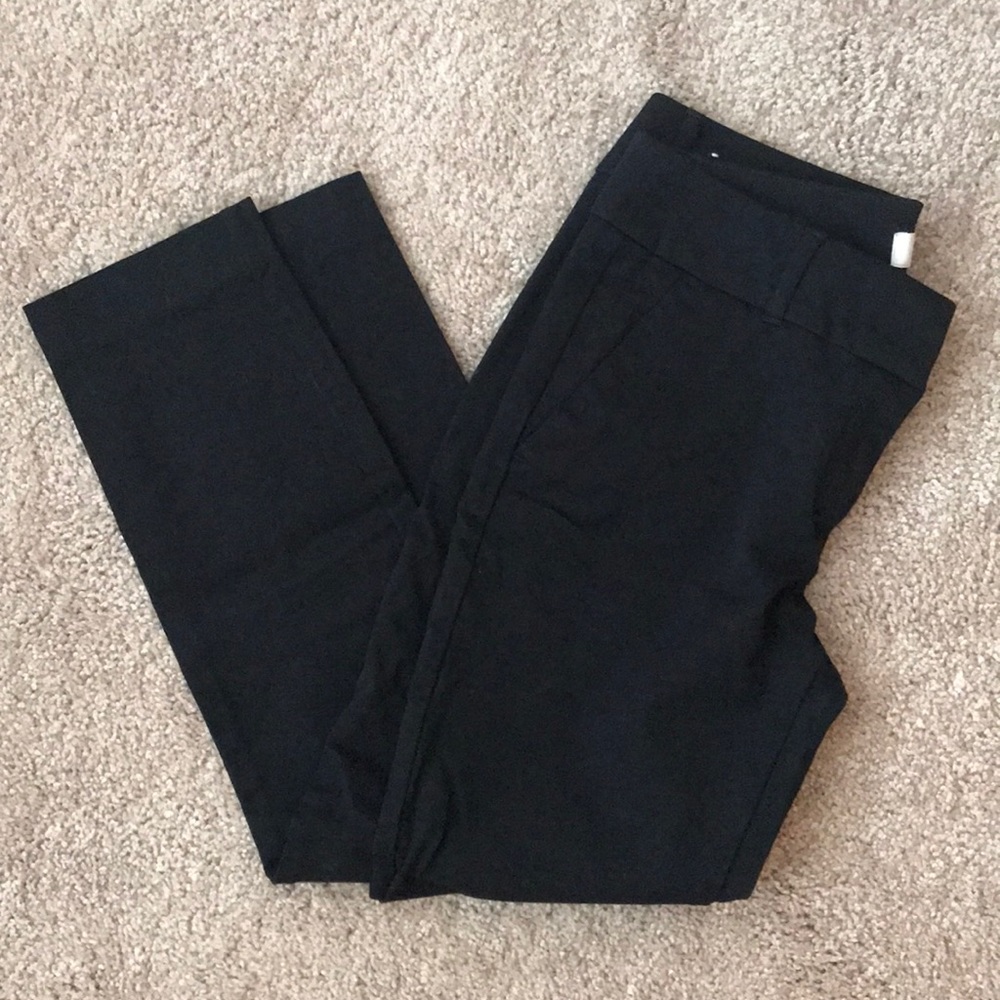 LOFT Modern Skinny Black Ankle Pants